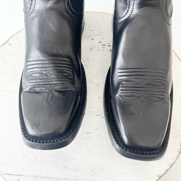 Rod Patrick Mens Cowboy Boots 8.5AA Brown CAYUSE Leather Western Texas A&M Logo - Picture 6 of 12